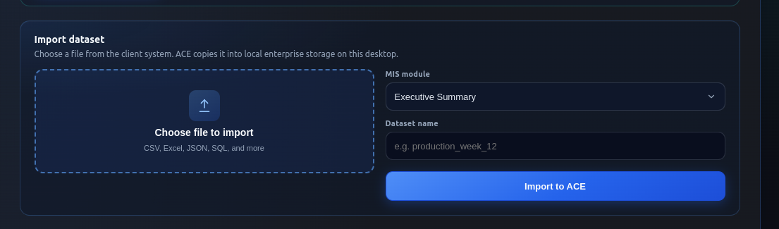 Import dataset workflow — Data Bridge Overview